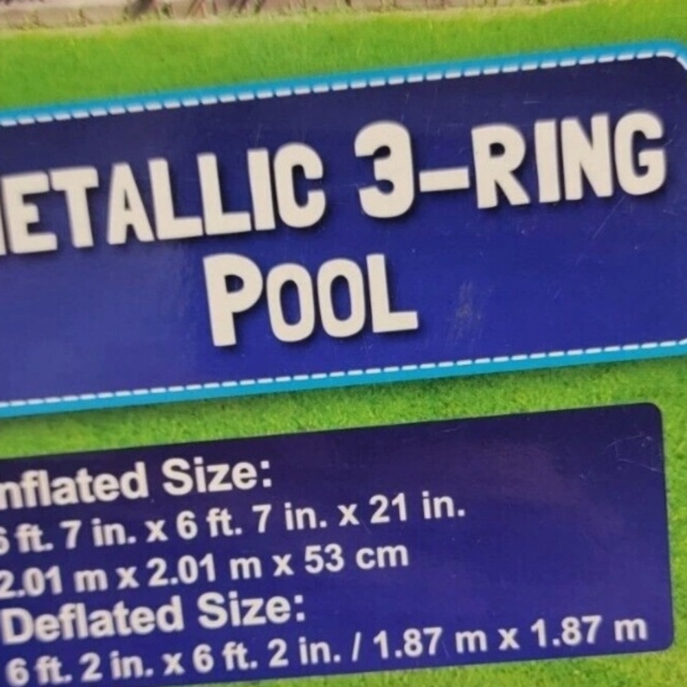 Blue Inflatable Kids Pool - Picture 4 of 4